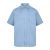 Absolute Apparel Mens Short Sleeved Classic Poplin Shirt - Light Blue