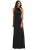 High-Neck Open-Back Maxi Dress with Scarf Tie - 6834 - Black