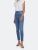 Pinch Waist High Rise Ankle Cut Skinny Jeans - Amped