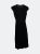 Akris Women's Black Punto Illusion Scalloped Dress - Black