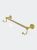 Dottingham Collection 18" Towel Bar With Integrated Hooks - Polished Brass