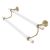 Pacific Beach Collection 30" Double Towel Bar with Twisted Accents - Unlacquered Brass