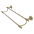 Retro Wave Collection 18" Double Towel Bar - Satin Brass