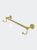 Waverly Place Collection 18" Towel Bar With Integrated Hooks - Polished Brass