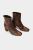 Samiria Python Ankle Boots - Brown