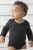 Babybugz Baby Unisex Organic Long Sleeve Bodysuit (Black)