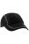 Beechfield Coolmax® Flow Mesh Baseball Cap / Headwear (Black) - Black