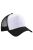 Beechfield Mens Half Mesh Trucker Cap/Headwear (Pack of 2) (Black/White) - Black/White