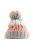Beechfield Unisex Adults Corkscrew Knitted Pom Pom Beanie Hat (Milkshake Mix)
