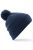 Beechfield Unisex Original Pom Pom Winter Beanie Hat (French Navy) - French Navy