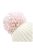 Beechfield Unisex Shimmer Pom Pom Beanie (Off White/Pastel Pink)