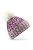 Beechfield Unisex Twist-Knit Pom Pom Winter Beanie Hat (Fuchsia Twist) - Fuchsia Twist