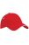 Beechfield Unisex Ultimate 5 Panel Contrast Baseball Cap With Sandwich Peak - Classic Red/White