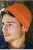 Beechfield® Unisex Retro Trawler Winter Beanie Hat (Orange)
