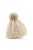 Unisex Heavyweight Cable Knit Snowstar Winter Beanie Hat (Oatmeal) - Oatmeal