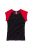 Bella + Canvas Womens/Ladies Baby Rib Cap Sleeve Contrast T-Shirt (Black / Red) - Black / Red