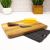 Bamboo 3Pc Two-Toned Cutting Board And Aaron Probyn Cheese Knives Set