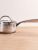 Vintage Tri-Ply Stainless Steel 7" Covered Saucepan, Hammered, 2 Qt