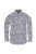 Brave Soul Mens Idris Long Sleeve All Over Patterned Shirt (Ink/Optic White) - Ink/Optic White