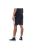 Brave Soul Popper Detail Jersey Shorts (Black/White Stripe)