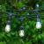 Ambience Solar Filament Hanging String Lights - S14, 3000K