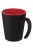 Bullet Oli Ceramic 360ml Mug (Solid Black/Red) (One Size) - Solid Black/Red