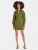 Clean Slate Balloon Sleeve Mini Dress - Moss