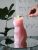 Kisa Cat Candle, Light Pink