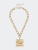 Bracy Elephant Pendant Necklace - Worn Gold