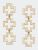 Gretchen Greek Keys Cross Linked Earrings In Worn Gold - Gold