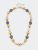 Ruby Nautical Ceramic Ball Bead Necklace - Navy/White