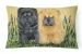 12 in x 16 in  Outdoor Throw Pillow Chow Chow on Patio Canvas Fabric Decorative Pillow