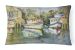 12 in x 16 in  Outdoor Throw Pillow Fish Market Canvas Fabric Decorative Pillow