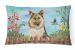 12 in x 16 in  Outdoor Throw Pillow German Shepherd Spring Canvas Fabric Decorative Pillow