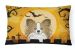 12 in x 16 in  Outdoor Throw Pillow Halloween Papillon Canvas Fabric Decorative Pillow - Default Title