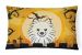 12 in x 16 in  Outdoor Throw Pillow Halloween Pomeranian Canvas Fabric Decorative Pillow - Default Title
