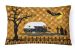 12 in x 16 in  Outdoor Throw Pillow Halloween Vintage Camper Canvas Fabric Decorative Pillow
