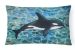 12 in x 16 in  Outdoor Throw Pillow Killer Whale Orca Canvas Fabric Decorative Pillow