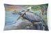12 in x 16 in  Outdoor Throw Pillow Pelican view Canvas Fabric Decorative Pillow