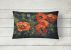 12 in x 16 in  Outdoor Throw Pillow Poppies by Daphne Baxter Canvas Fabric Decorative Pillow