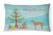 12 in x 16 in  Outdoor Throw Pillow Rhodesian Ridgeback Christmas Canvas Fabric Decorative Pillow
