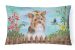 12 in x 16 in  Outdoor Throw Pillow Yorkshire Terrier #2 Spring Canvas Fabric Decorative Pillow