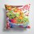 14 in x 14 in Outdoor Throw PillowFlowers with a side of lemons Fabric Decorative Pillow