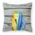 14 in x 14 in Outdoor Throw PillowMahi Mahi Dolphin Fish Fabric Decorative Pillow