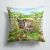 14 in x 14 in Outdoor Throw PillowPigs Rosie and Piglets Fabric Decorative Pillow