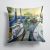 14 in x 14 in Outdoor Throw PillowSeven Boats Sailboats Fabric Decorative Pillow
