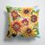 14 in x 14 in Outdoor Throw PillowSunflowers Fabric Decorative Pillow