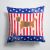 14 in x 14 in Outdoor Throw PillowUSA Patriotic Beagle Fabric Decorative Pillow