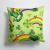 14 in x 14 in Outdoor Throw PillowWatercolor St Patrick's Day Lucky Leprechan Fabric Decorative Pillow