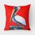 Bird - Pelican Red Dawn Fabric Decorative Pillow